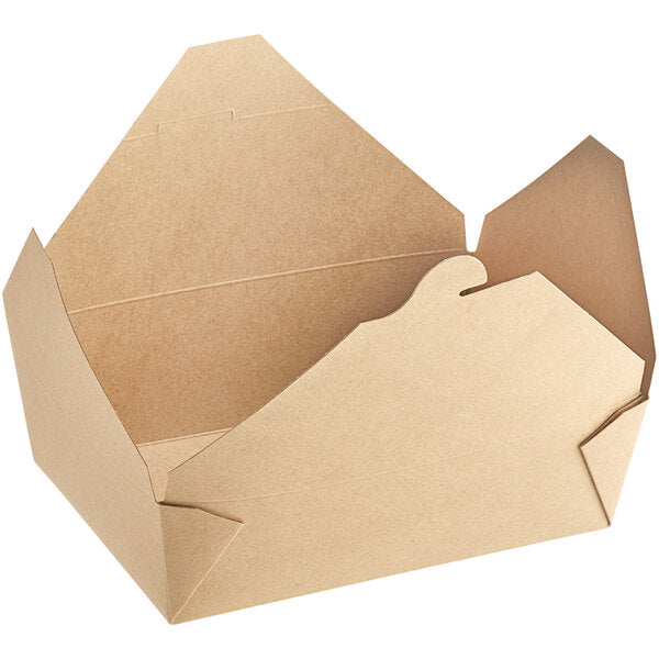 Kraft Microwavable Folded Paper #9 Take-Out Container