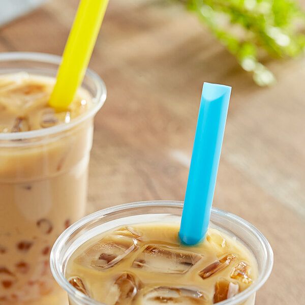 Extra Wide Pointed Wrapped Boba Straw - 500/Pack