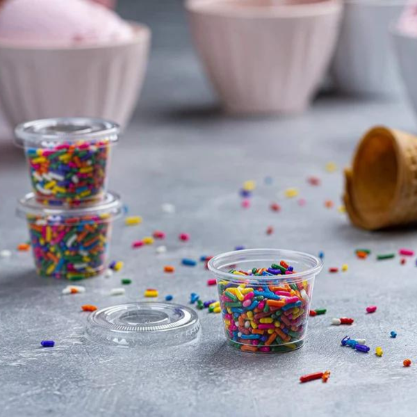 2500 Pack] 2 oz Plastic Portion Cup - Disposable Mini Plastic Cups Jello  Shots for Condiments, Sauces, Souffles, and Dressings - BPA-Free  Translucent Mini Sauce Containers, No Lids 