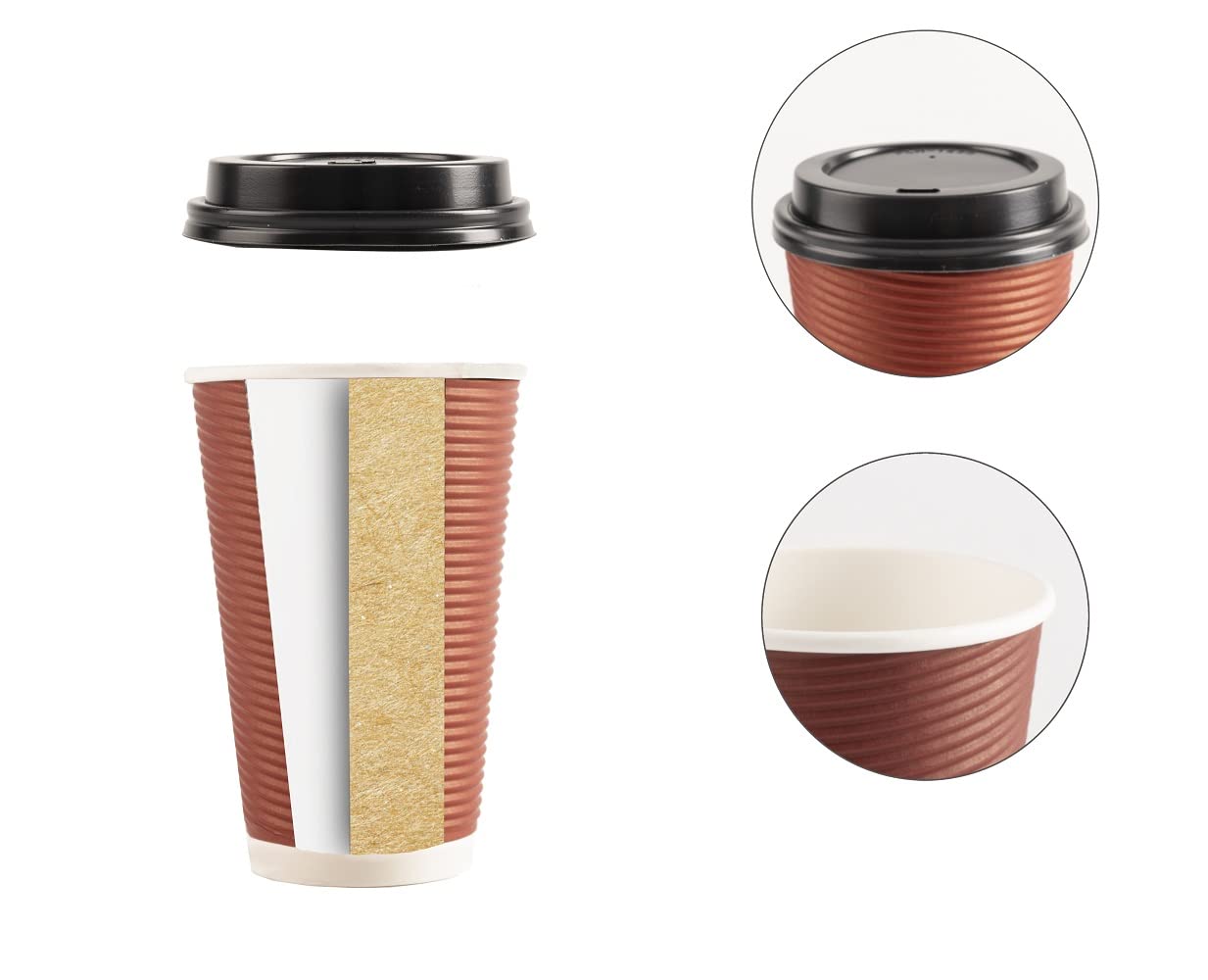 Hot Drink Papercups Disposable Coffee Cups  without Lids