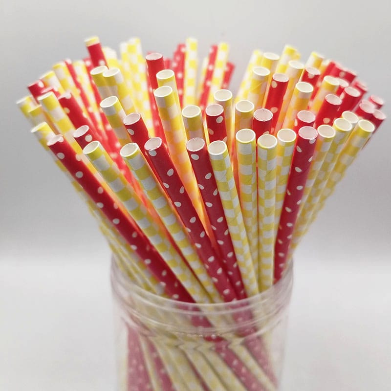 3-layer Cold Drinks Disposable Paper Party Straws