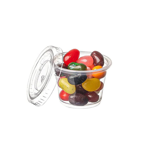 2500 Pack] 1 oz Plastic Portion Cup - Disposable Mini Plastic Cups Jello  Shots for Condiments, Sauces, Souffles, and Dressings - BPA-Free  Translucent Mini Sauce Containers, No Lids 
