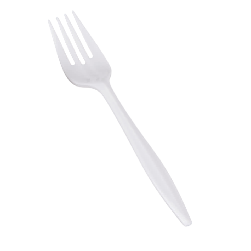 White  Disposable Plastic 14.5cm Cutlery Spoons,Forks,Knives model no 1.65